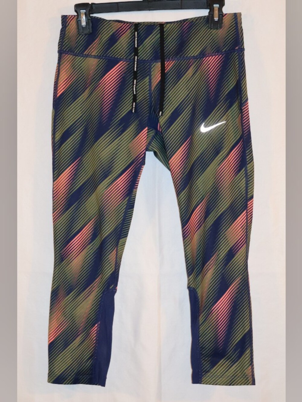 Nike Multicolored Power Epic Running Cropped Leggings.
